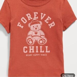 Old Navy Kids Orange Graphic Tee